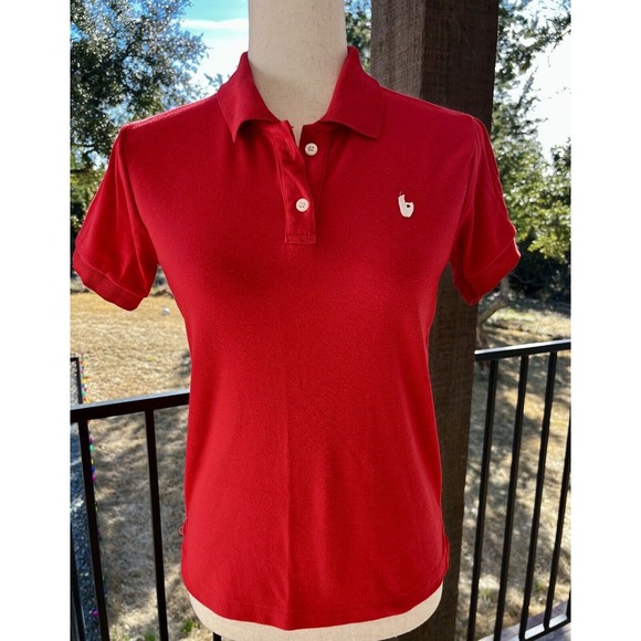 Sassoon Red Polo Vintage Women's Size Medium with Embroidered Logo - Picture 1 of 11